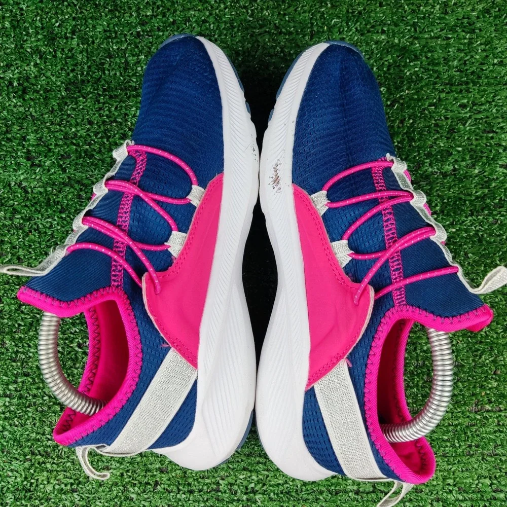 Athletic Works Sneakers Kids Size 3 Blue Pink GMAW24CA023 Slip On Athletic Shoes